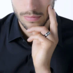 Bague Margalith Acier Blanc-JOURDAN Clearance