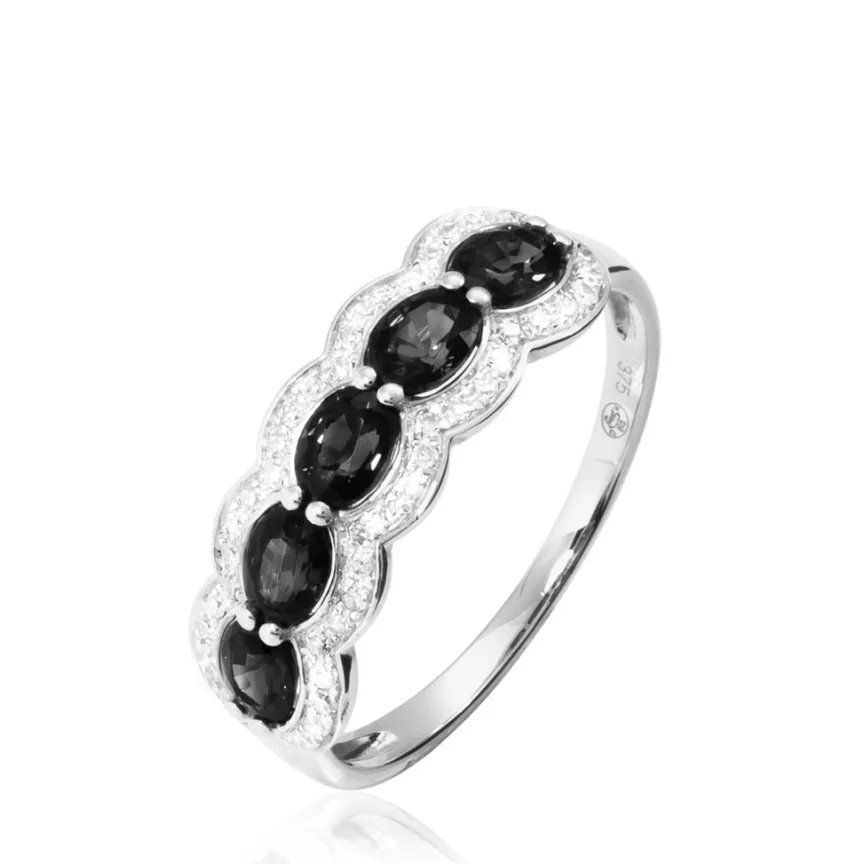 Bague Margaux Or Blanc Onyx Et Diamant-Histoire d'Or Best