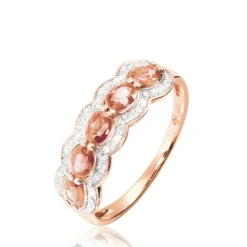 Bague Margaux Or Rose Morganite Et Diamant-Histoire d'Or Sale
