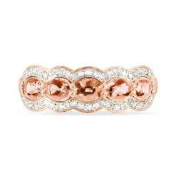 Bague Margaux Or Rose Morganite Et Diamant-Histoire d'Or Sale