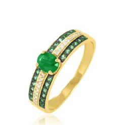 Bague Margot Or Jaune Emeraude Diamant-Histoire d'Or Clearance