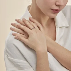 Histoire d'Or Bague Maria-serena Or Jaune Amethyste Et Oxyde De Zirconium