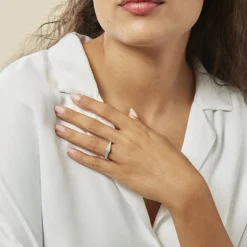 Bague Marie-angelina Argent Blanc Oxyde De Zirconium-Histoire d'Or Clearance