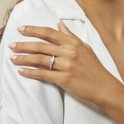 Bague Marie-angelina Argent Blanc Oxyde De Zirconium-Histoire d'Or Clearance