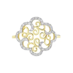 Bague Marie-christel Or Jaune Diamant-Histoire d'Or Clearance
