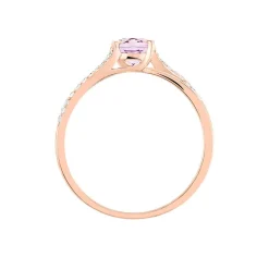 Bague Marie-eva Or Rose Amethyste Et Oxyde De Zirconium-Histoire d'Or Hot