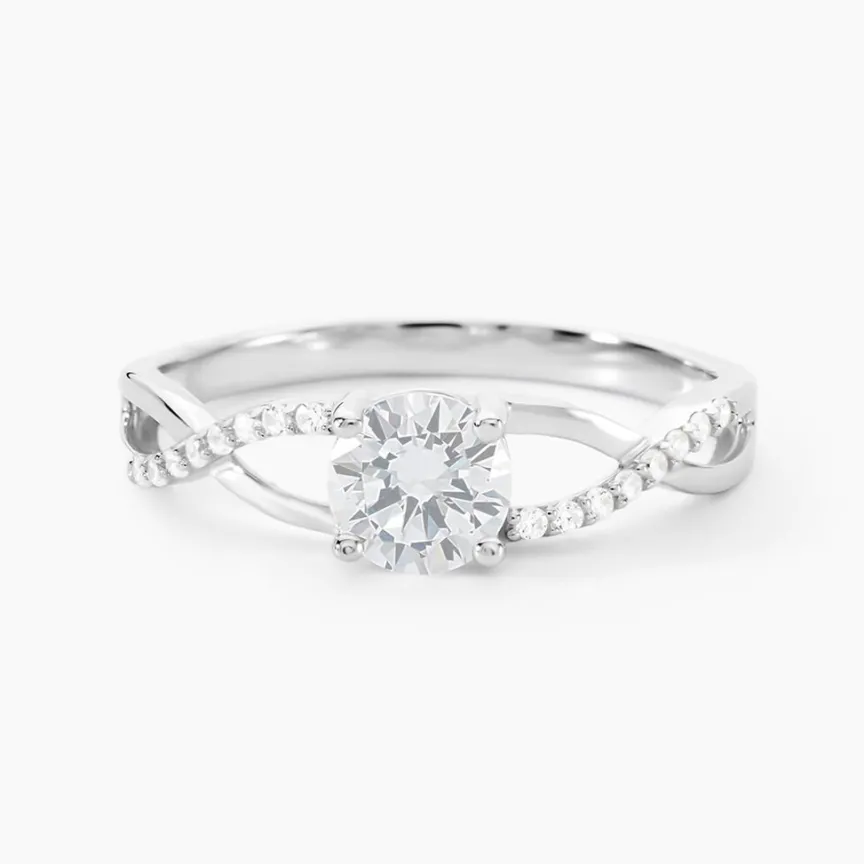 Bague Maryna Argent Blanc Oxyde De Zirconium-Histoire d'Or Discount