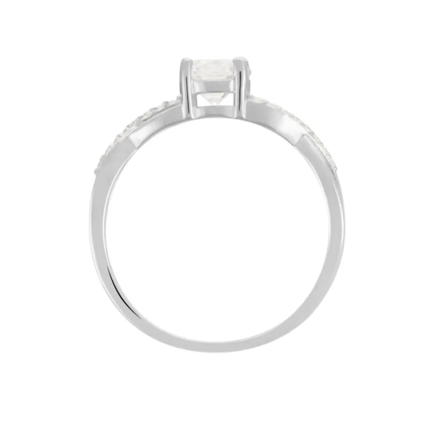 Bague Maryna Argent Blanc Oxyde De Zirconium-Histoire d'Or Discount