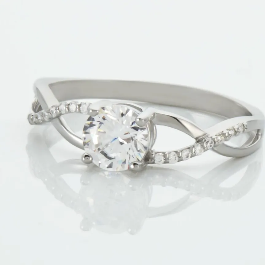 Bague Maryna Argent Blanc Oxyde De Zirconium-Histoire d'Or Discount