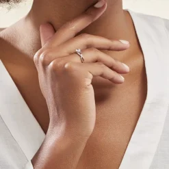 Bague Maryna Argent Blanc Oxyde De Zirconium-Histoire d'Or Discount