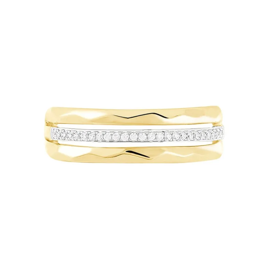 Bague Mauna Or Jaune Oxyde De Zirconium-Histoire d'Or Sale