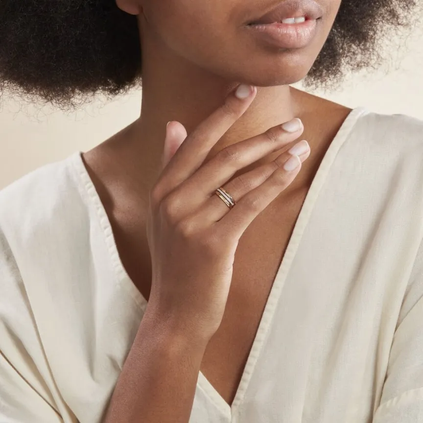 Bague Mauna Or Jaune Oxyde De Zirconium-Histoire d'Or Sale