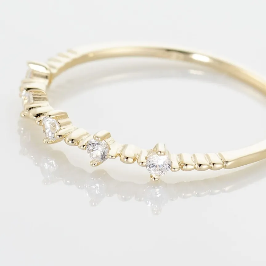 Bague Maximilienne Or Jaune Oxyde De Zirconium-Histoire d'Or Sale