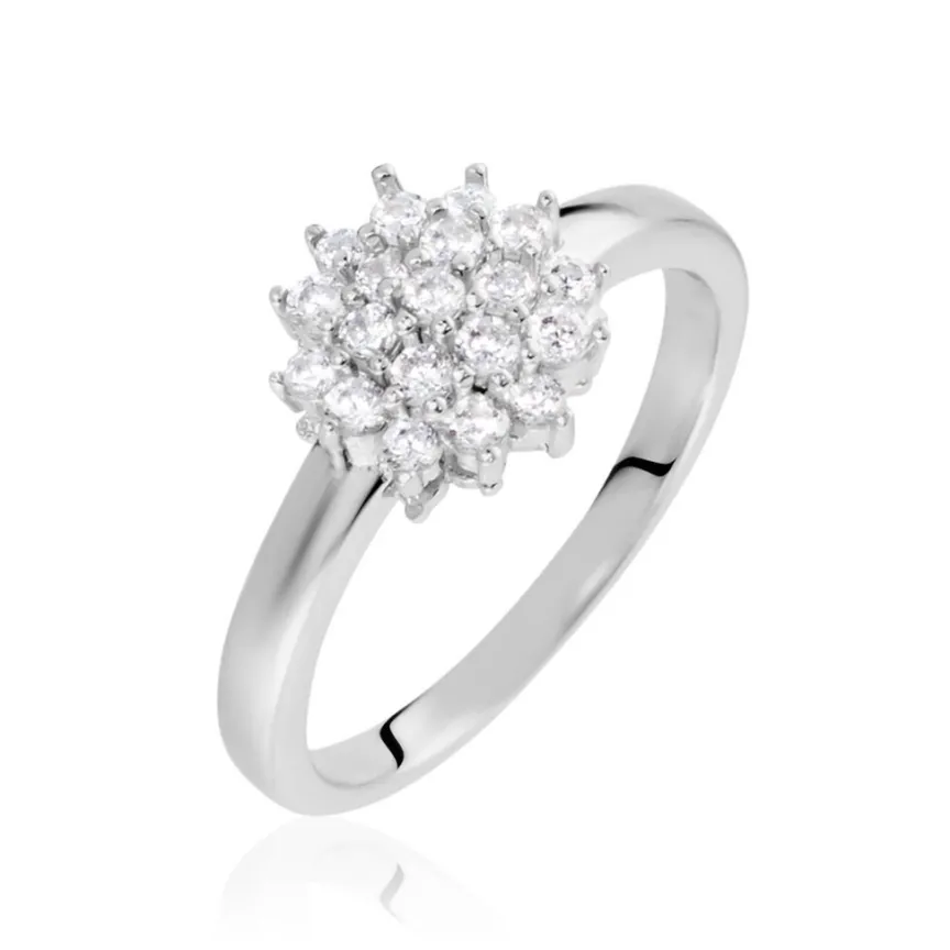 Bague Maximille Argent Blanc Oxyde De Zirconium-Histoire d'Or Discount