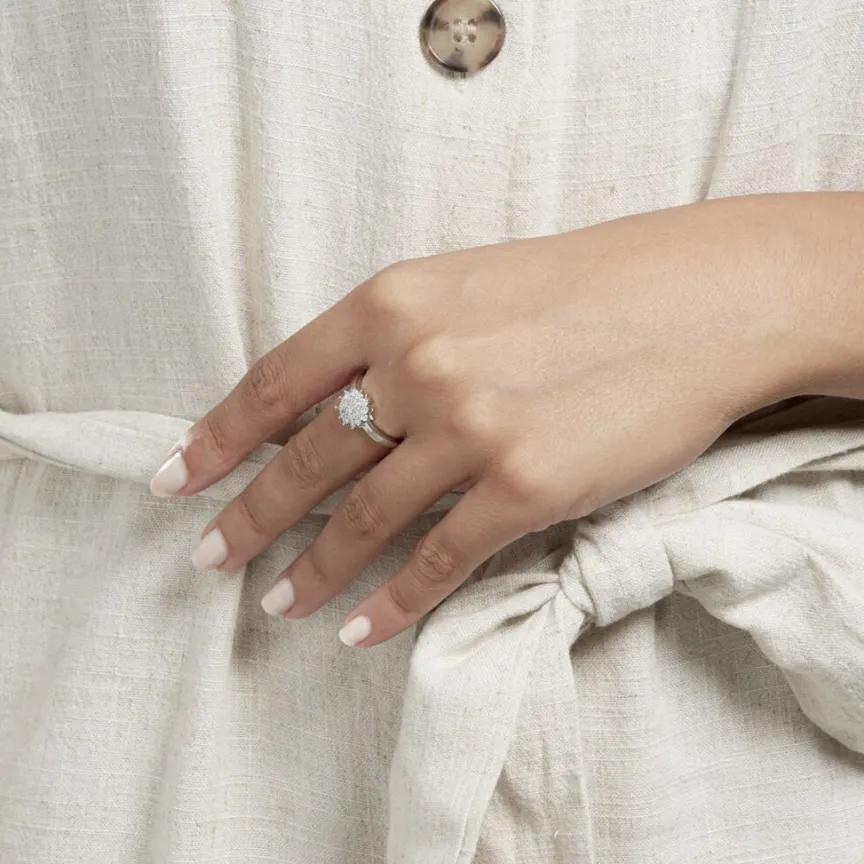 Bague Maximille Argent Blanc Oxyde De Zirconium-Histoire d'Or Discount