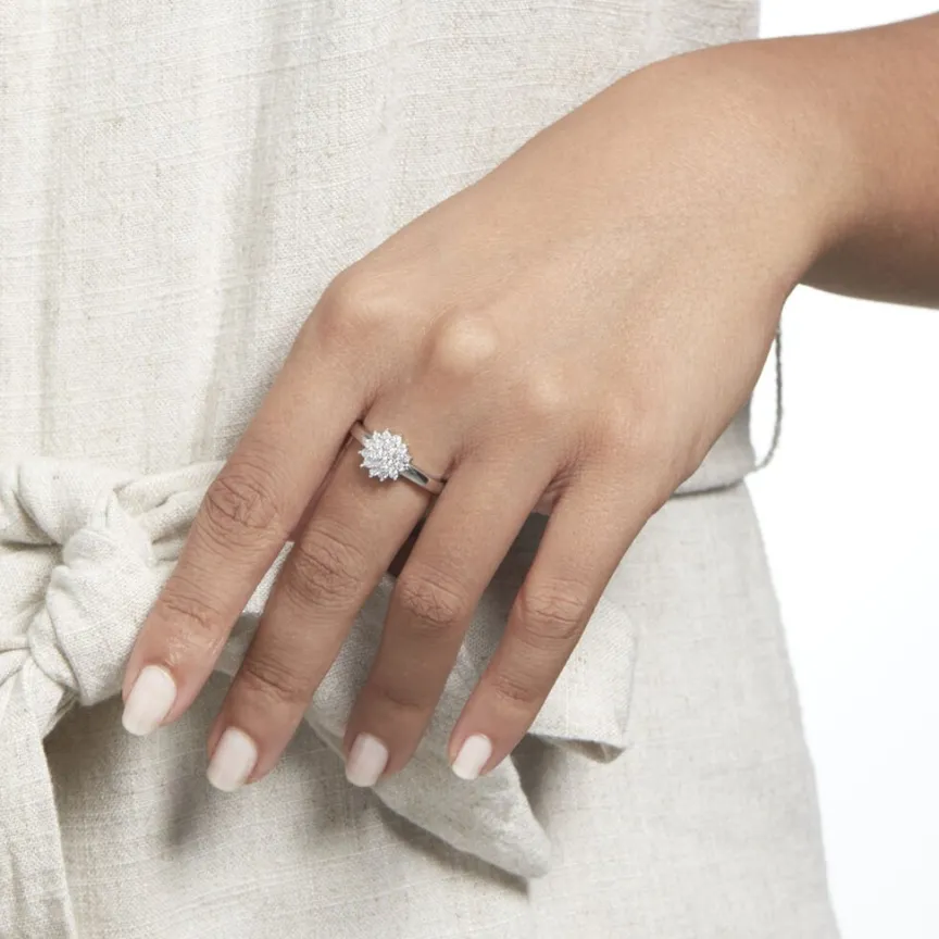 Bague Maximille Argent Blanc Oxyde De Zirconium-Histoire d'Or Discount