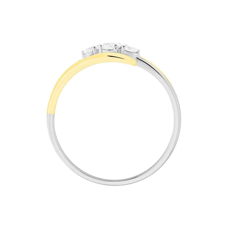 Bague Mayline Or Bicolore Diamant-Histoire d'Or New