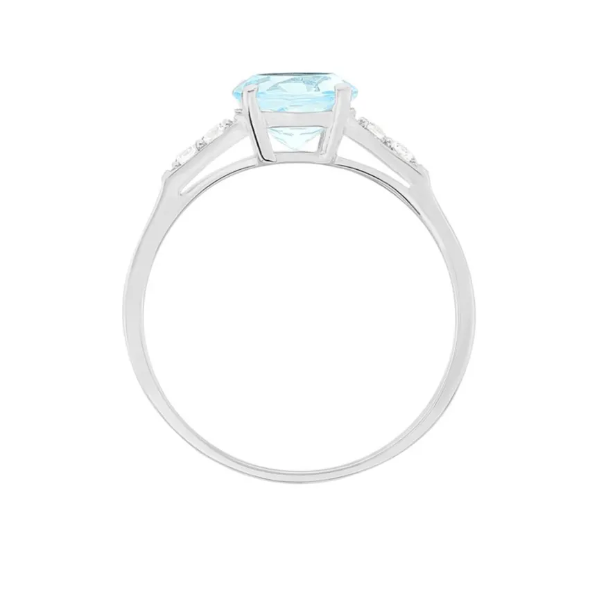 Bague Maysara Or Blanc Topaze Et Oxyde De Zirconium-Histoire d'Or Outlet