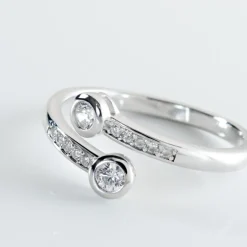 Bague Mechte Argent Oxydes De Zirconium-Histoire d'Or Best