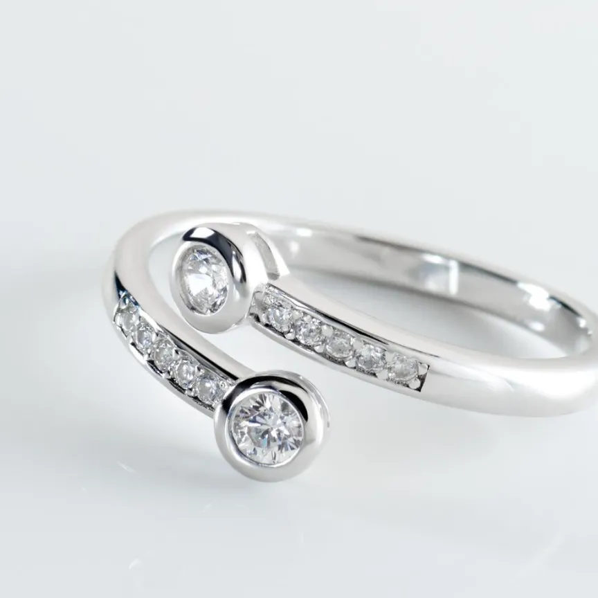 Bague Mechte Argent Oxydes De Zirconium-Histoire d'Or Best