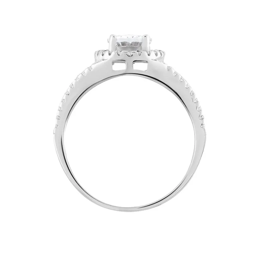 Bague Melyssa Argent Blanc Oxyde De Zirconium-Histoire d'Or