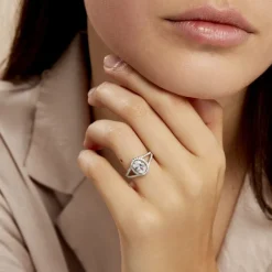 Bague Melyssa Argent Blanc Oxyde De Zirconium-Histoire d'Or