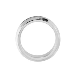 Bague Men's Steel Acier Blanc-Histoire d'Or Hot