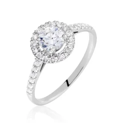 Bague Mentoura Or Blanc Diamant Synthétique-Histoire d'Or Online