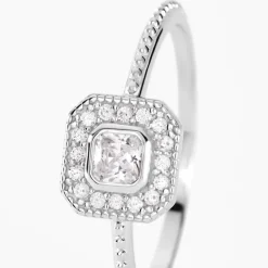 Bague Micarla Argent Blanc Oxyde De Zirconium-Histoire d'Or New