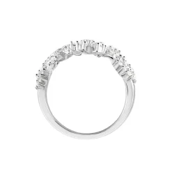 Bague Midnight Flower Argent Blanc Oxyde De Zirconium-Histoire d'Or Discount