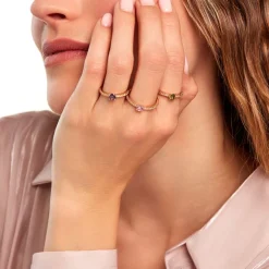 Bague Mireilla Plaqué Or Doré Oxyde De Zirconium-Histoire d'Or Discount