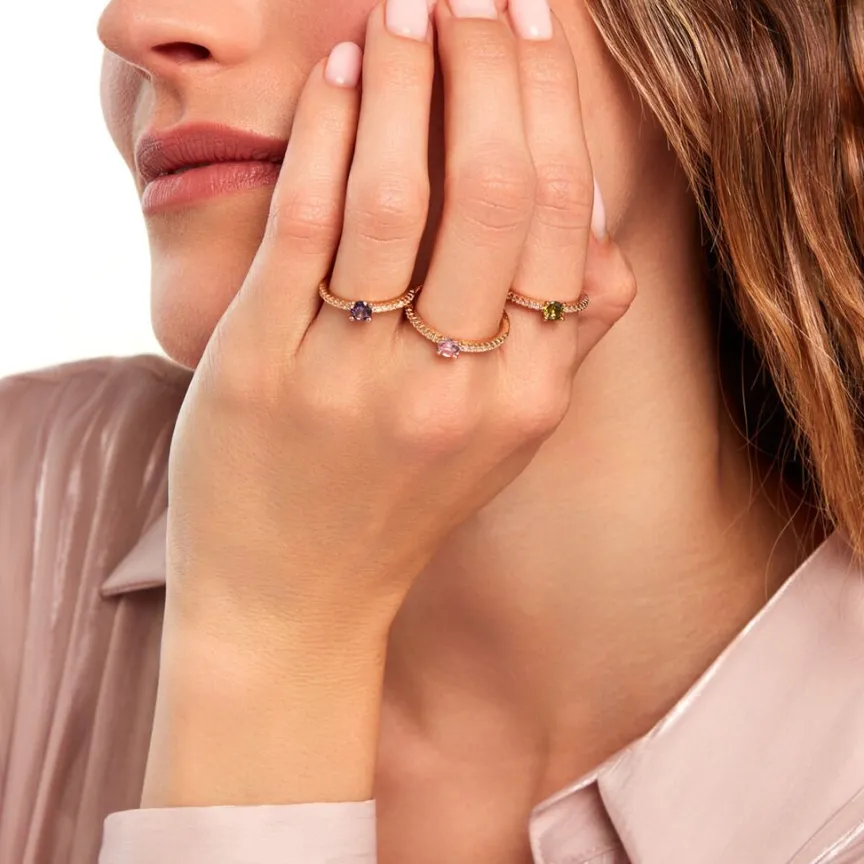 Bague Mireilla Plaqué Or Doré Oxyde De Zirconium-Histoire d'Or Discount