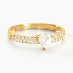 Bague Monelle Or Jaune Oxyde De Zirconium-Histoire d'Or Clearance