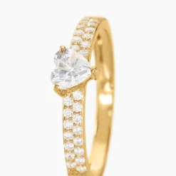 Bague Monelle Or Jaune Oxyde De Zirconium-Histoire d'Or Clearance