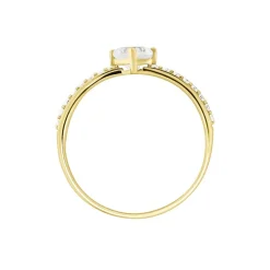 Bague Monelle Or Jaune Oxyde De Zirconium-Histoire d'Or Clearance