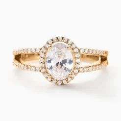 Bague Myriama Plaqué Or Jaune Oxyde De Zirconium-Histoire d'Or New