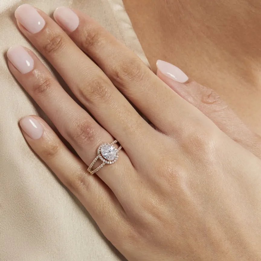 Bague Myriama Plaqué Or Jaune Oxyde De Zirconium-Histoire d'Or New