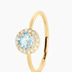 Bague Najib Or Jaune Topaze Oxyde De Zirconium-Histoire d'Or Clearance