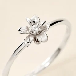 Bague Narcisse Dream Argent Blanc Oxyde De Zirconium-Histoire d'Or