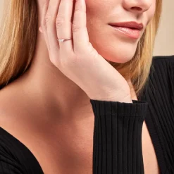 Histoire d'Or Bague Navette De Zirconium