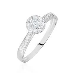 Bague Neptune Or Blanc Diamant-Histoire d'Or