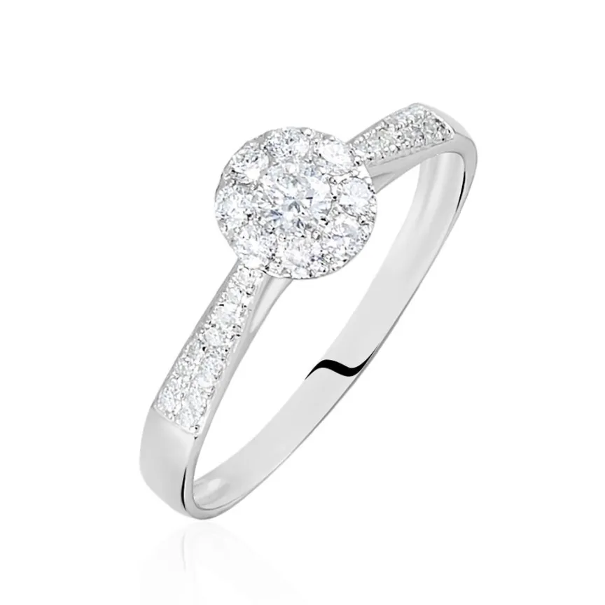 Bague Neptune Or Blanc Diamant-Histoire d'Or