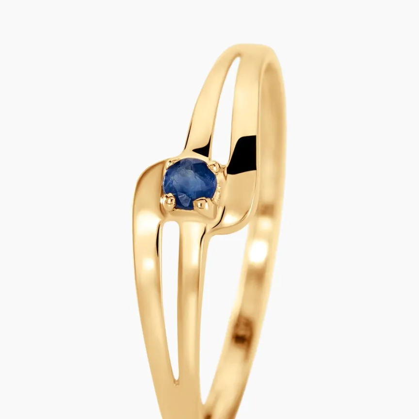 Bague Nesryne Or Jaune Saphir-Histoire d'Or Discount