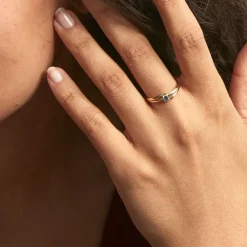 Bague Nesryne Or Jaune Saphir-Histoire d'Or Discount