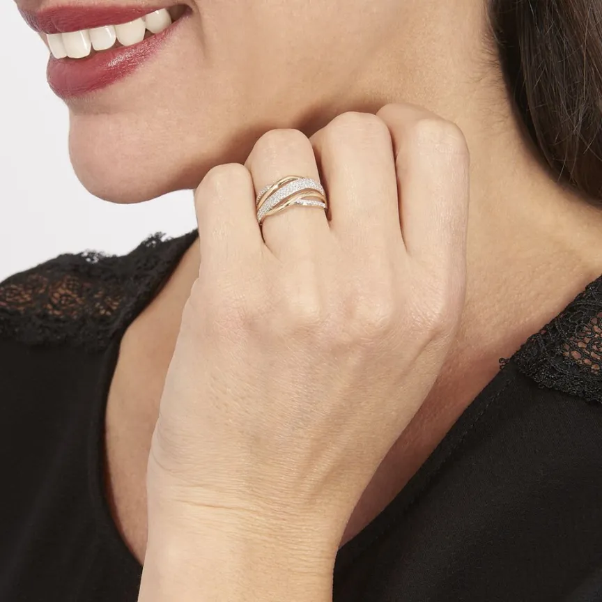 Bague Nila Or Jaune Diamant-Histoire d'Or Outlet