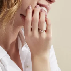 Bague Nila Plaqué Or Jaune Oxyde De Zirconium-Histoire d'Or Discount