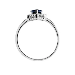 Bague Nola Or Blanc Saphir Et Diamant-Histoire d'Or Online