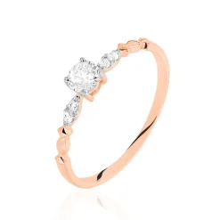 Bague Norhen Or Rose Oxyde De Zirconium-Histoire d'Or Discount