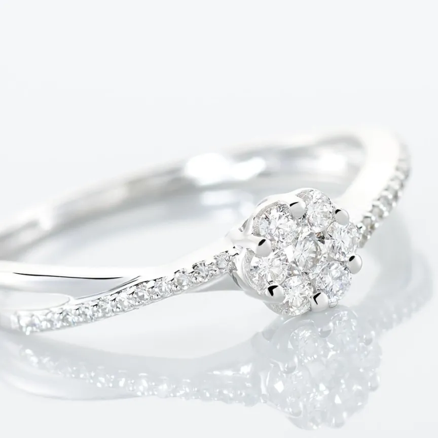 Bague Nusa Or Blanc Diamant-Histoire d'Or Best