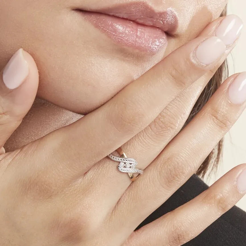 Bague Or Bicolore Aatu Diamants-Histoire d'Or Hot